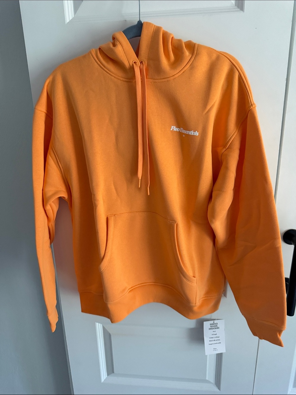 Fleo orange hooded sweatshirt